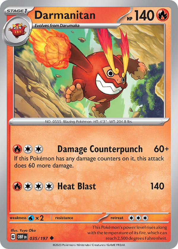 Darmanitan - Obsidian Flames SET-35