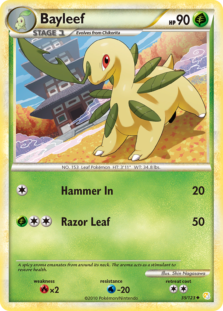 Bayleef - HeartGold & SoulSilver SET-35