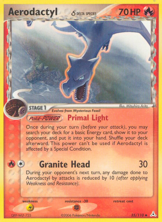 Aerodactyl ? (Holon Phantoms SET) (Pokémon) (Stage 1) (Fire) (HP: 70) (Uncommon) (PKM Holon Phantoms SET-41)
