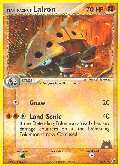 Team Magma's Lairon - Team Magma vs Team Aqua SET-36