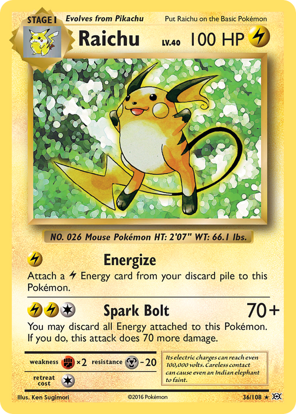 Raichu - Evolutions SET-36