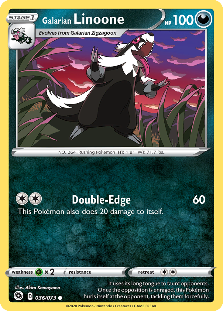 Galarian Linoone - Champion's Path SET-36