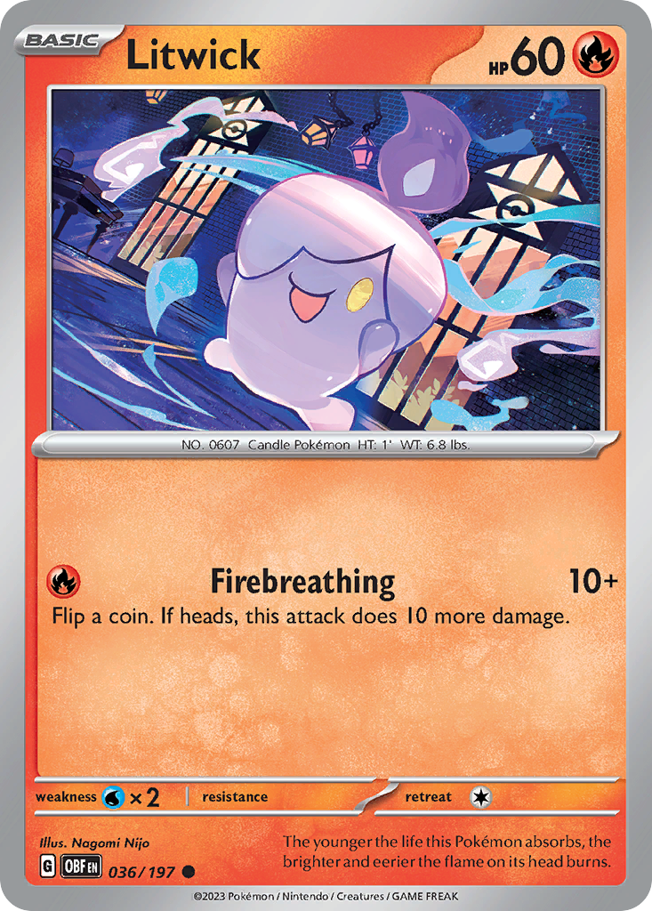 Litwick - Obsidian Flames SET-36