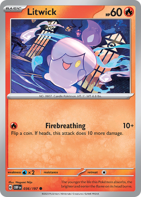 Litwick - Obsidian Flames SET-36