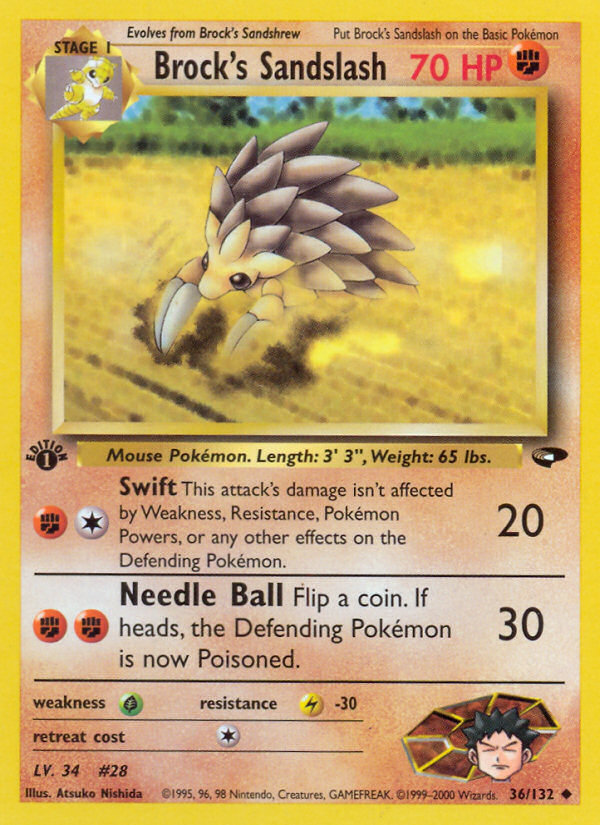 Brock's Sandslash - Gym Challenge SET-36