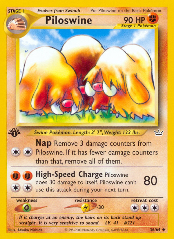 Piloswine - Neo Revelation SET-36