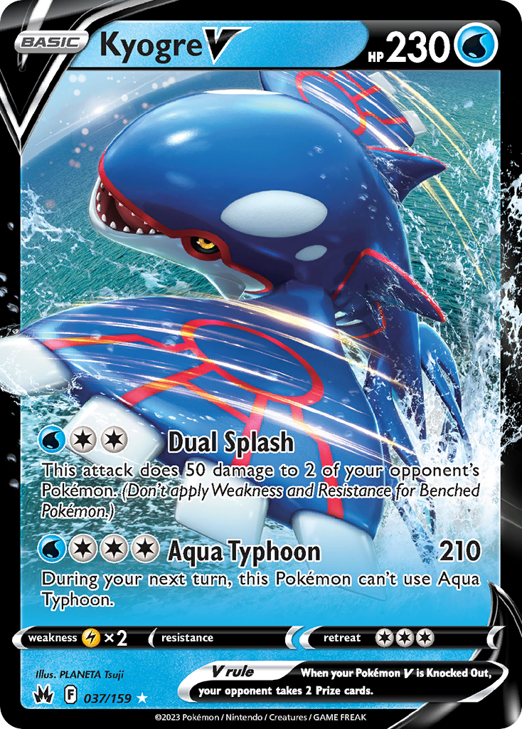 Kyogre V - Crown Zenith SET-37