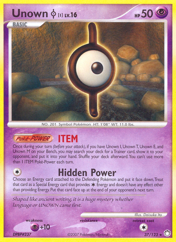 Unown [I] - Mysterious Treasures SET-37