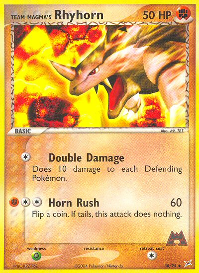 Team Magma's Rhyhorn - Team Magma vs Team Aqua SET-38