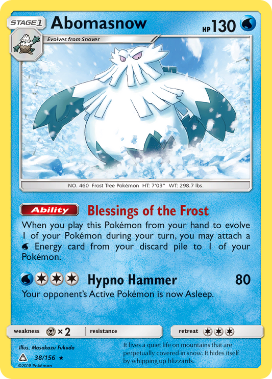 Abomasnow (Ultra Prism SET) (Pokémon) (Stage 1) (Water) (HP: 130) (Rare) (PKM Ultra Prism SET-111)