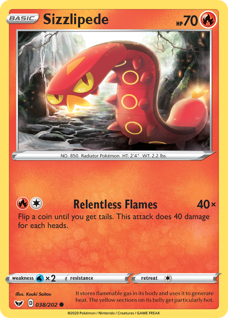 Sizzlipede - Sword & Shield SET-38