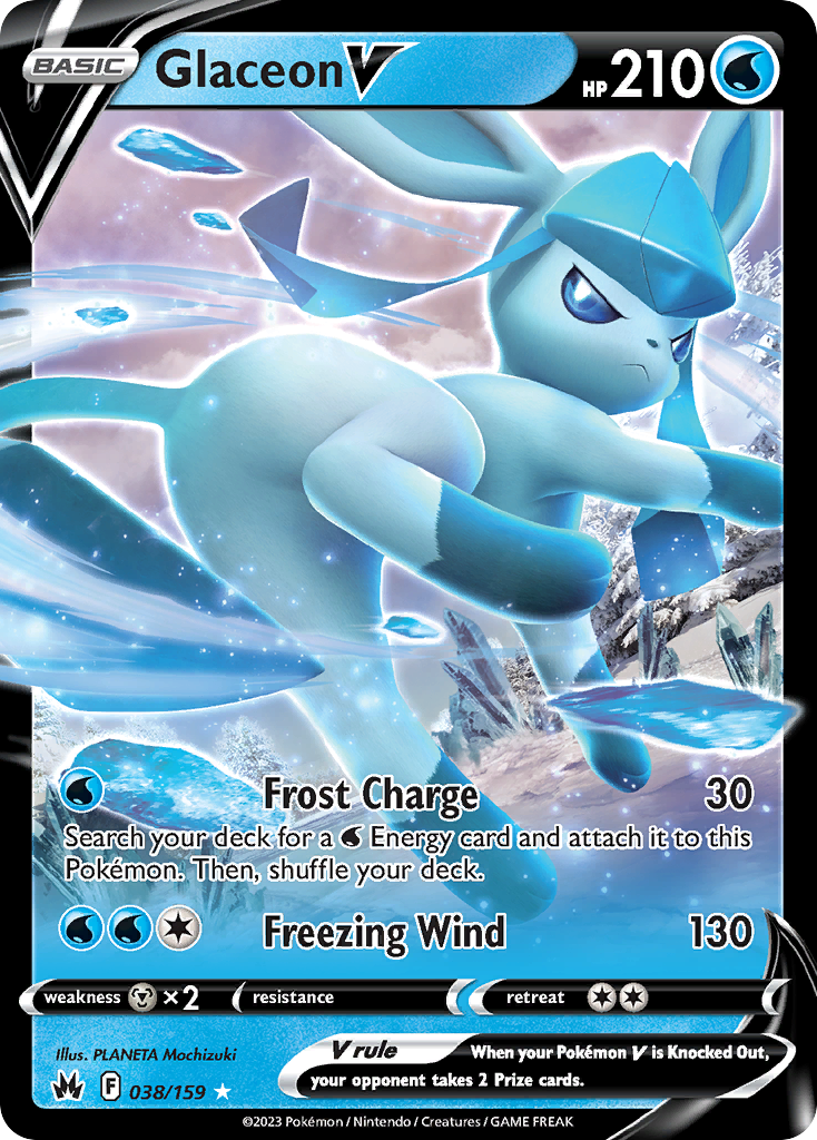 Glaceon V - Crown Zenith SET-38