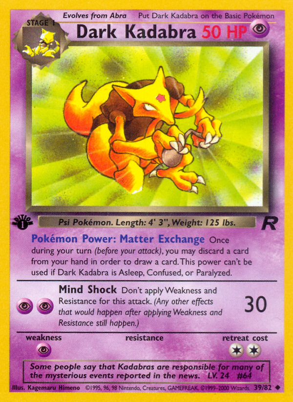 Dark Kadabra - Team Rocket SET-39