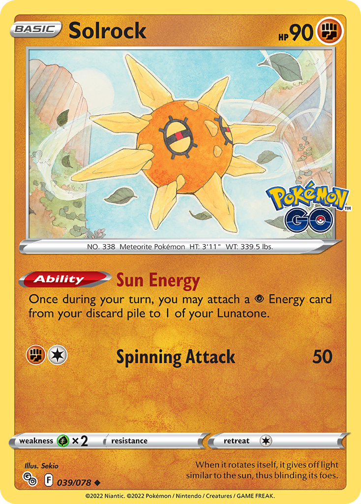 Solrock - Pokemon GO SET-39