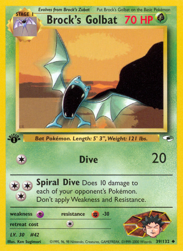 Brock's Golbat - Gym Heroes SET-39