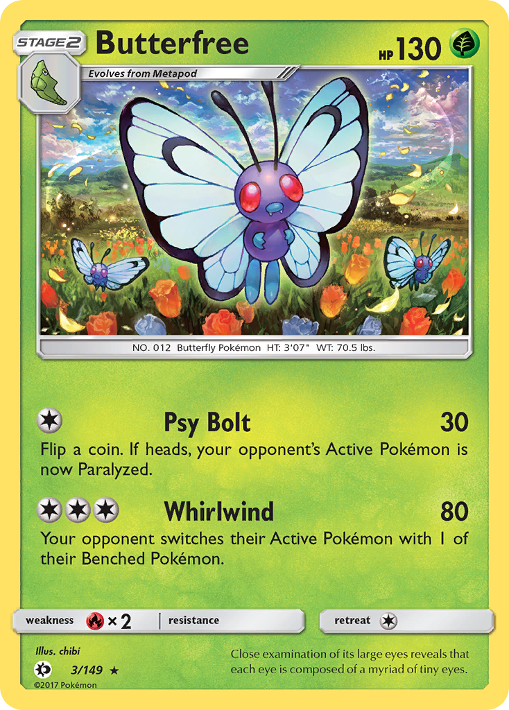 Butterfree - Sun & Moon SET-3