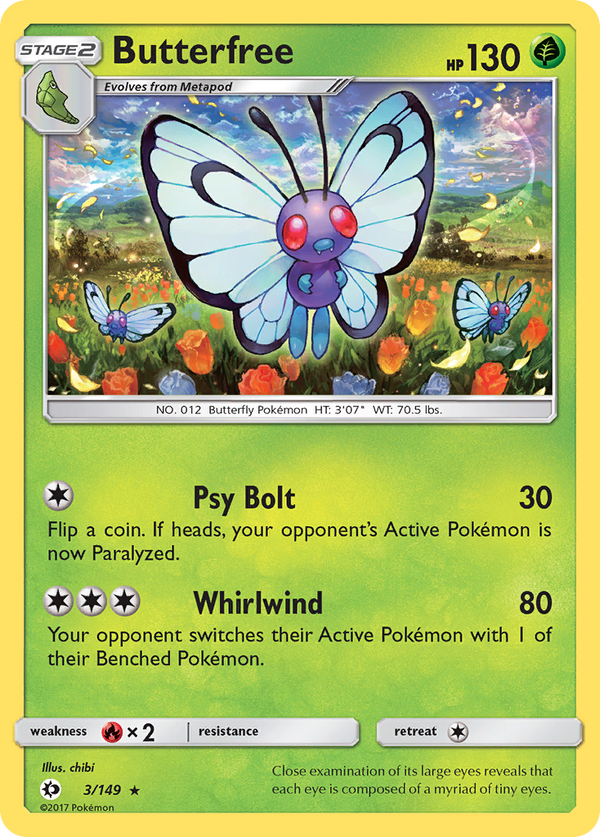 Butterfree - Sun & Moon SET-3