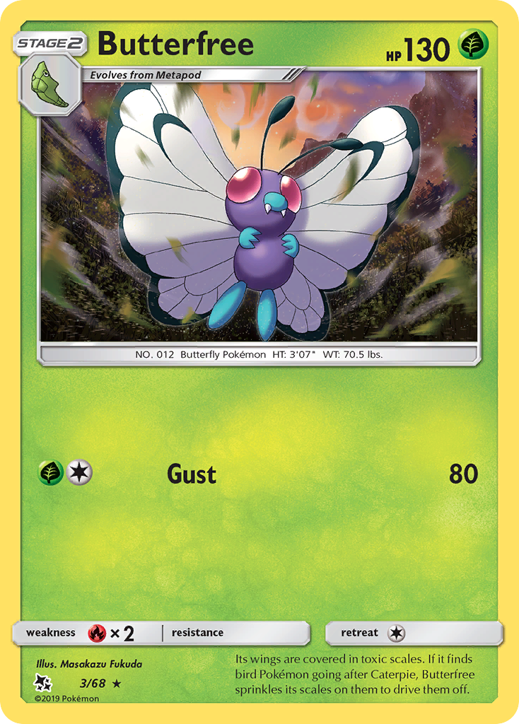 Butterfree - Hidden Fates SET-3