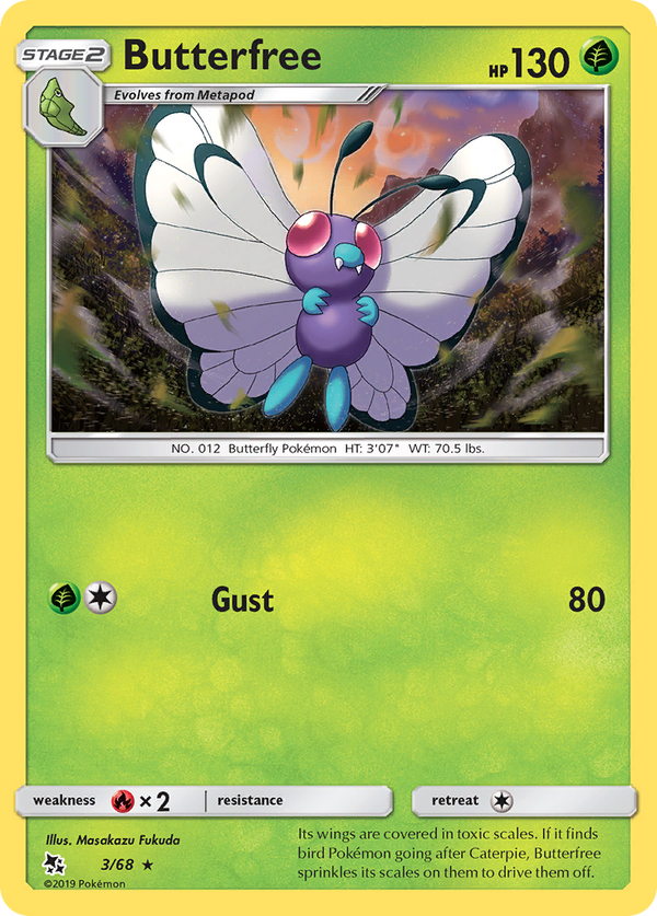 Butterfree - Hidden Fates SET-3