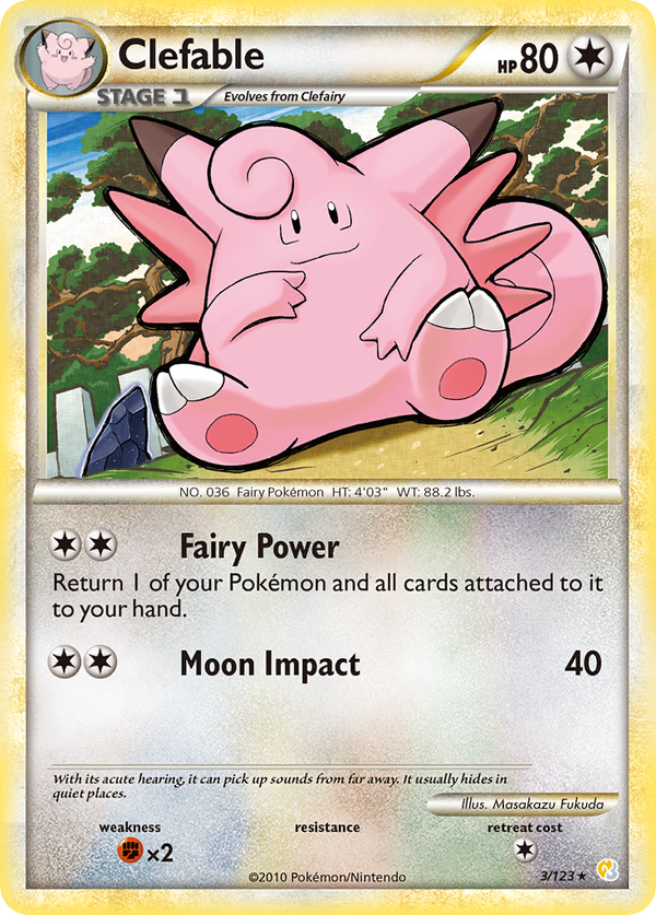 Clefable - HeartGold & SoulSilver SET-3