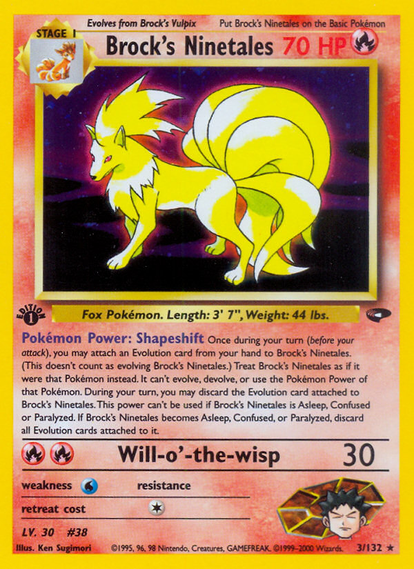 Brock's Ninetales - Gym Challenge SET-3