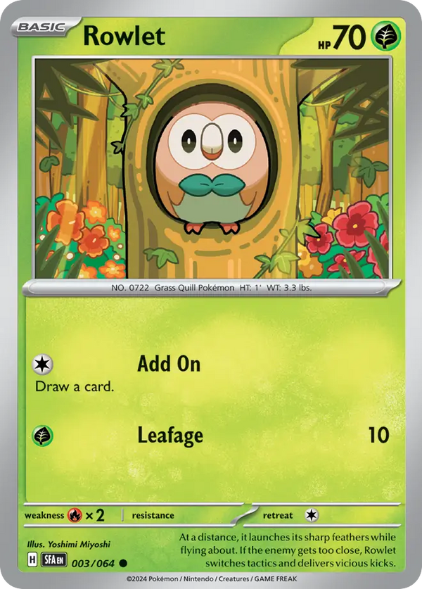 Rowlet - Shrouded Fable SET-3