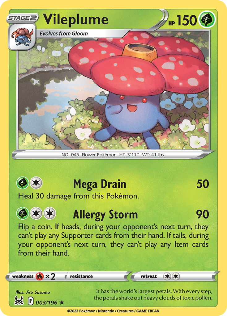 Vileplume - Lost Origin SET-3