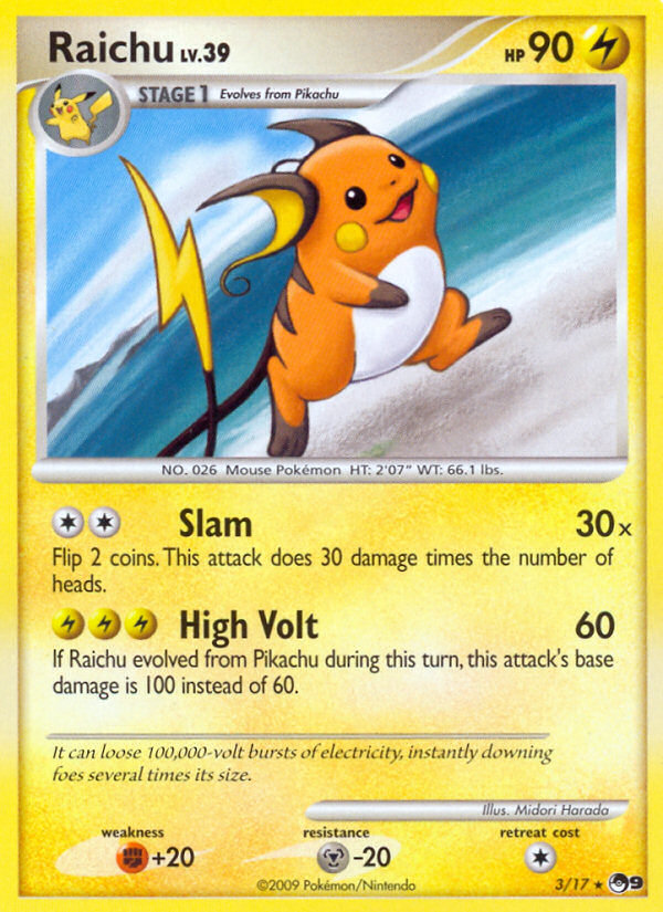 Raichu - POP Series 9 SET-3