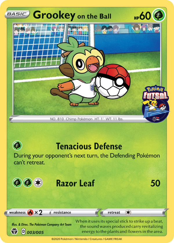 Grookey on the Ball - Pokemon Futsal Collection SET-3