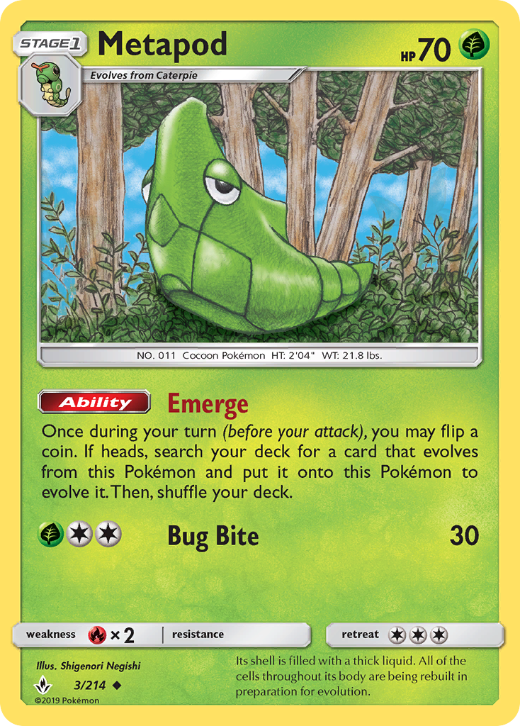 Metapod - Unbroken Bonds SET-3