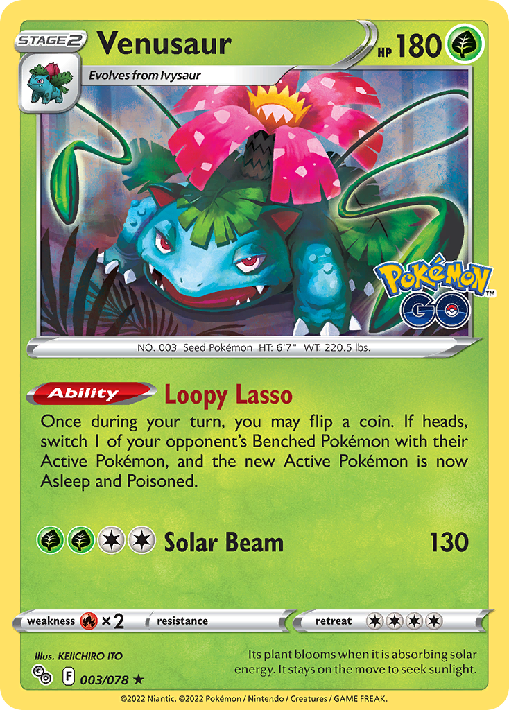 Venusaur - Pokemon GO SET-3