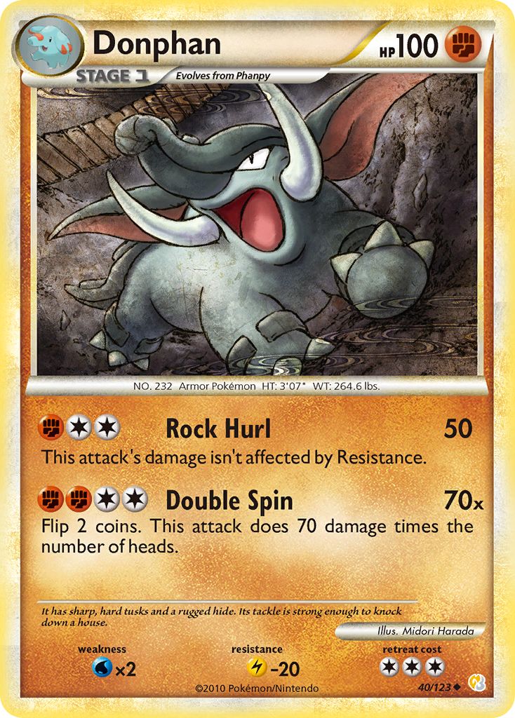 Donphan - HeartGold & SoulSilver SET-40