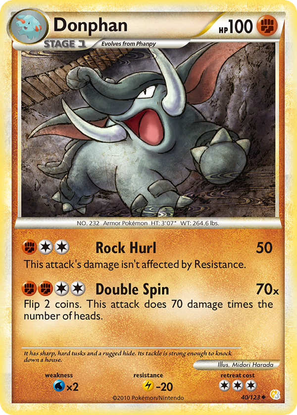 Donphan - HeartGold & SoulSilver SET-40
