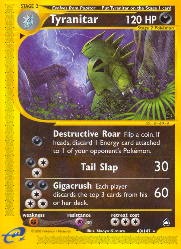 Tyranitar - Aquapolis SET-40