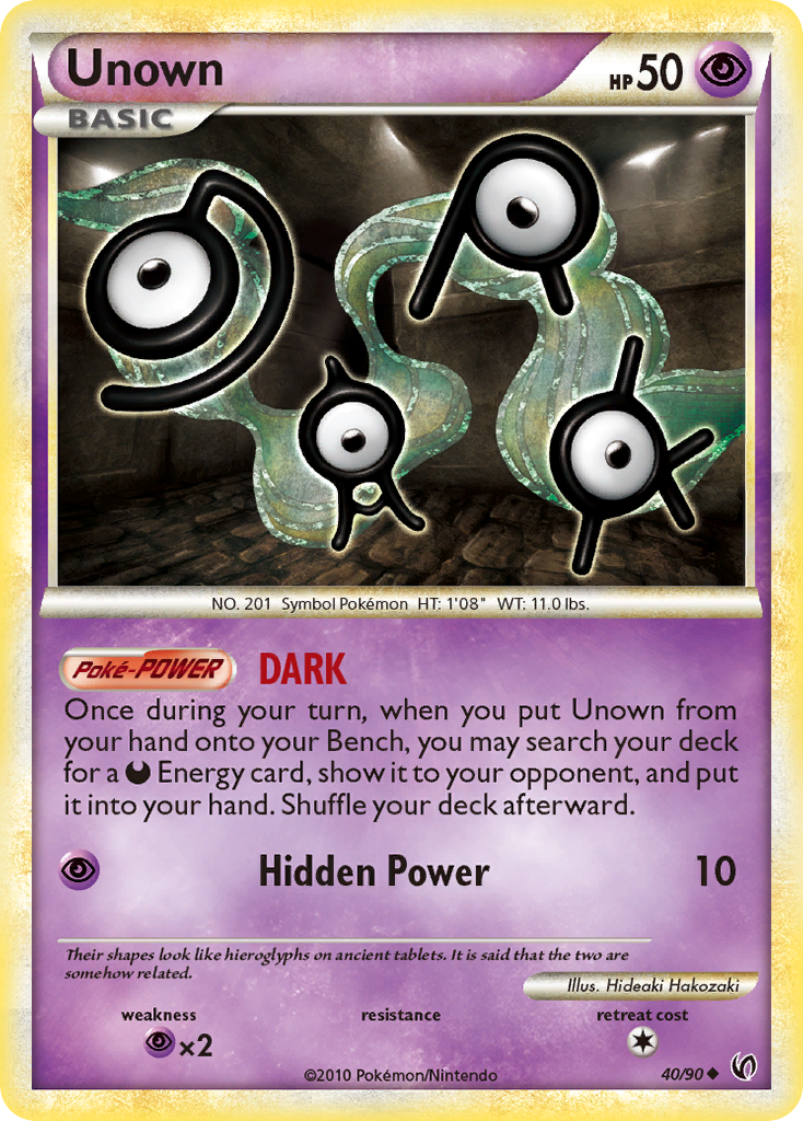 Unown - HS Undaunted SET-40