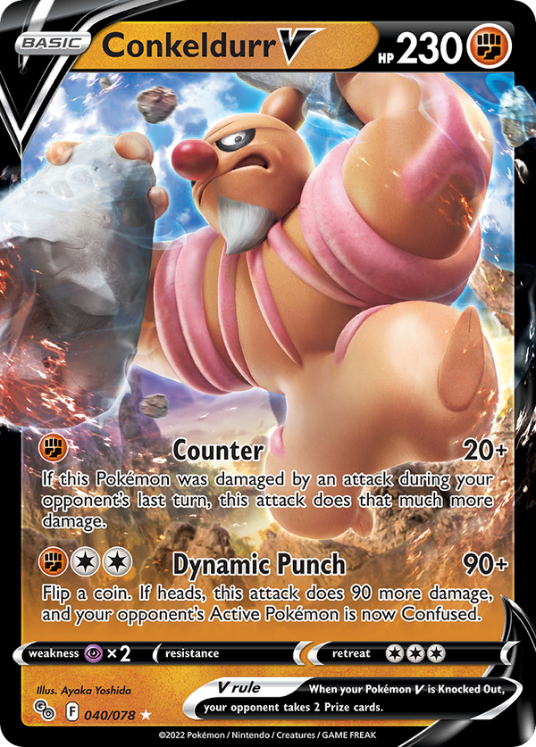 Conkeldurr V - Pokemon GO SET-40