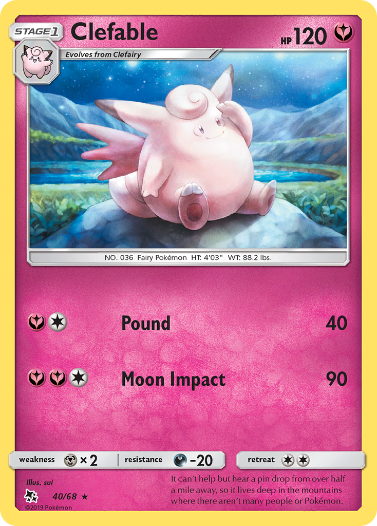 Clefable - Hidden Fates SET-40