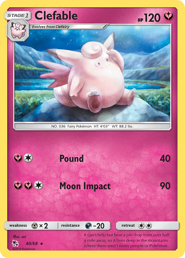 Clefable - Hidden Fates SET-40