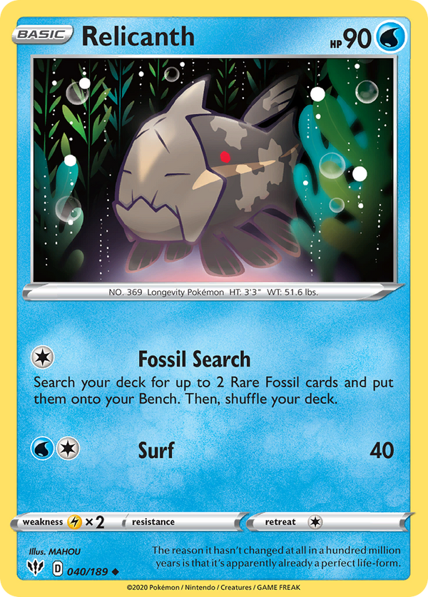Relicanth - Darkness Ablaze SET-40