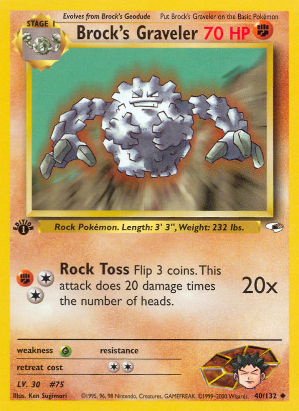 Brock's Graveler - Gym Heroes SET-40