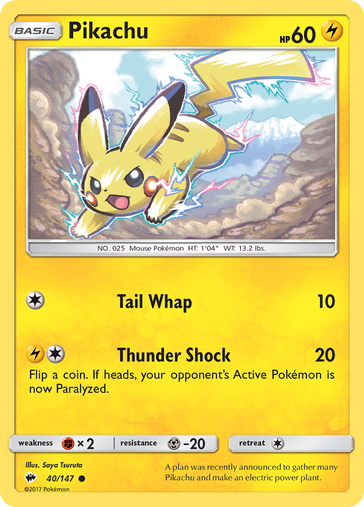 Pikachu - Burning Shadows SET-40
