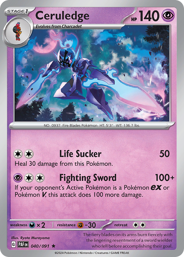 Ceruledge - Paldean Fates SET-40