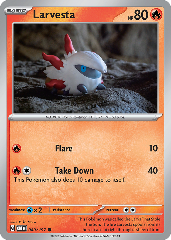 Larvesta - Obsidian Flames SET-40