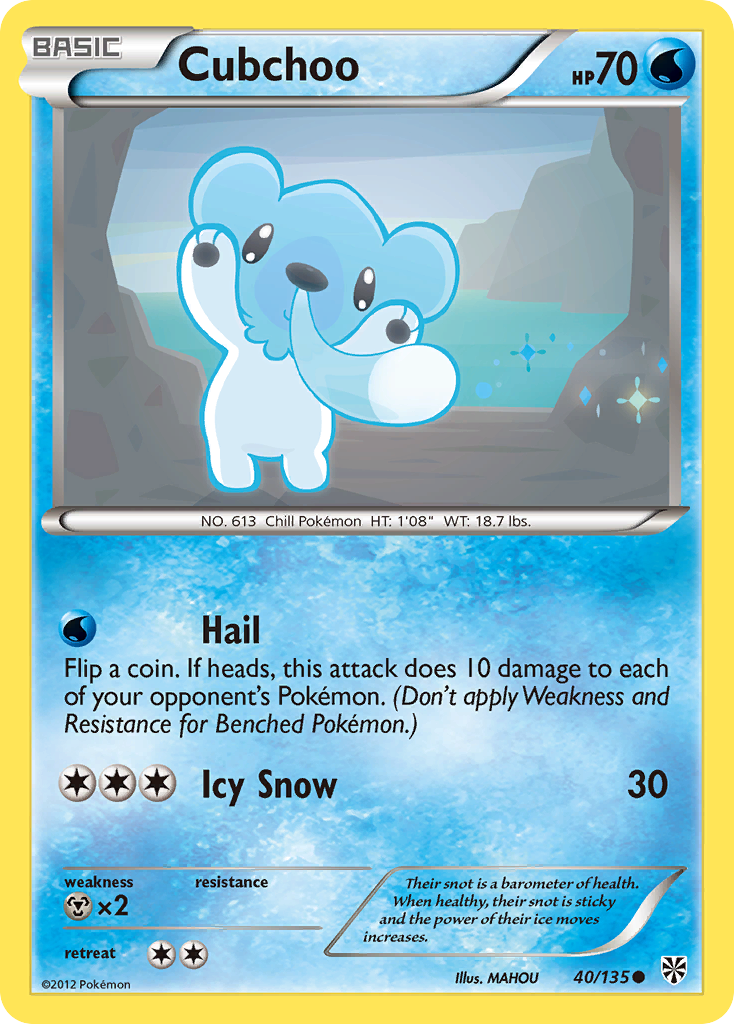 Cubchoo - Plasma Storm SET-40