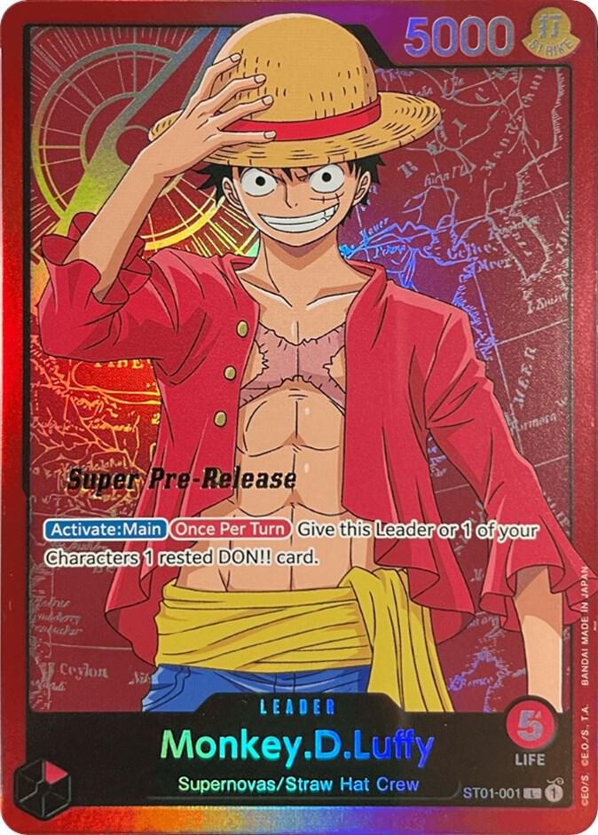 TEST NEW CARD LUFFY - SUPER PRE RELEASE - SPR-001
