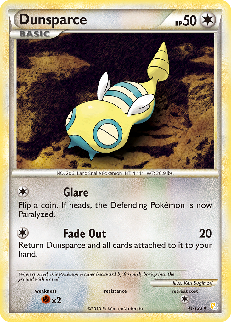 Dunsparce - HeartGold & SoulSilver SET-41