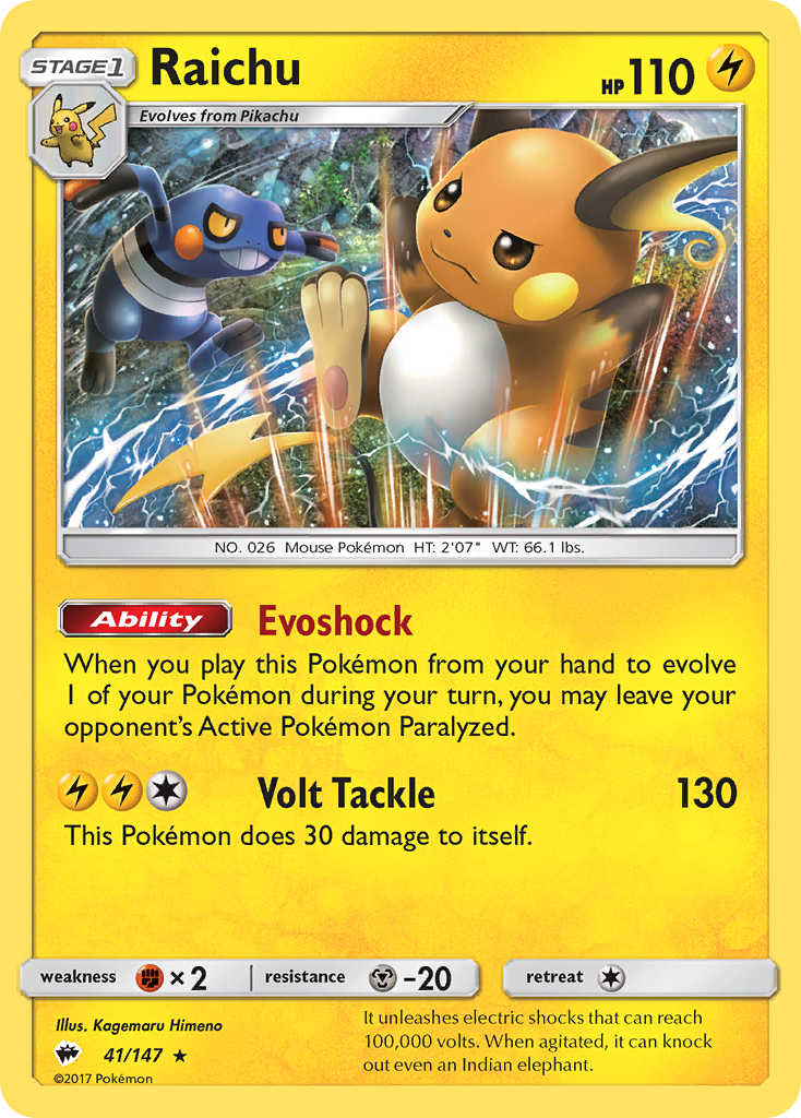 Raichu - Burning Shadows SET-41