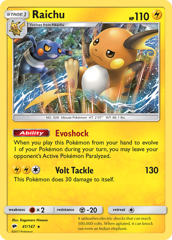 Raichu - Burning Shadows SET-41