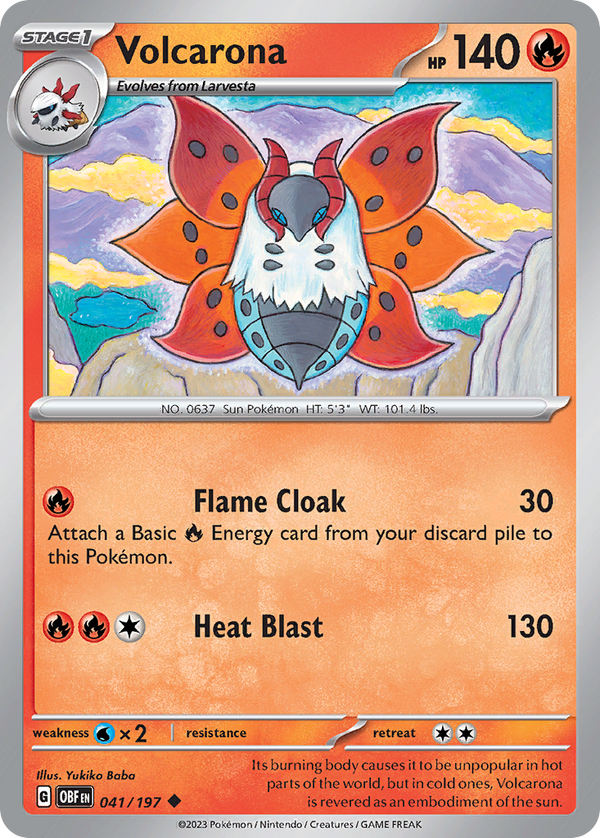 Volcarona - Obsidian Flames SET-41