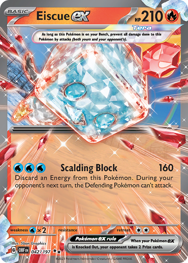 Eiscue EX - Obsidian Flames SET-42